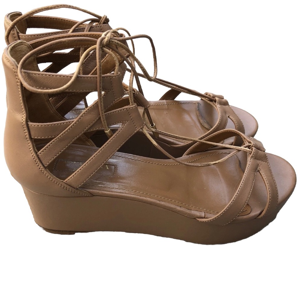 Aquazurra Firenze Beverly Hills Platform Sandals. Size 36.5.